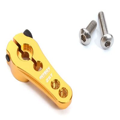 Integy Gold Billet Machined Alloy Servo Horn 25T for Futaba Servos (r = 16mm, 20mm)