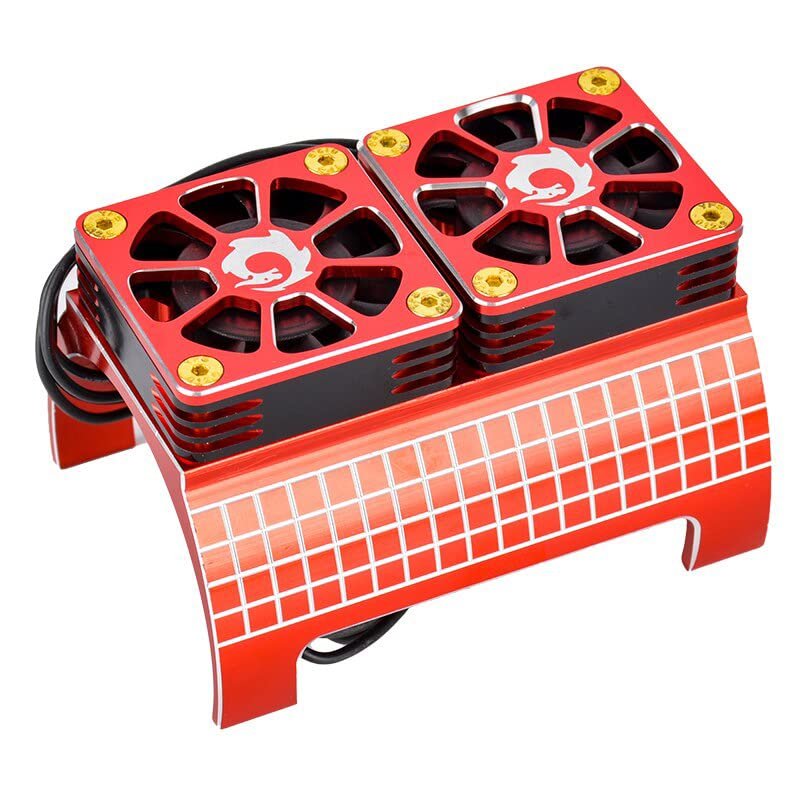 Integy Alloy Heatsink w/Cooling Fans for 1/5 Scale 55-58mm O.D. Size Drive Motor