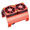 Integy Alloy Heatsink w/Cooling Fans for 1/5 Scale 55-58mm O.D. Size Drive Motor view 1