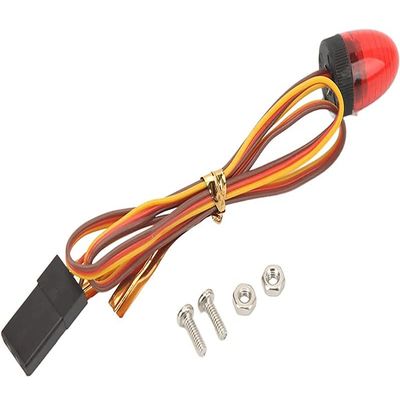 Integy Realistic Roof Top Blue Flashing Light LED 10x15mm Size Red Plastic Housing