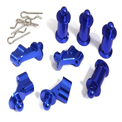 Machined Front & Rear Body Mount Set for Arrma 1/8 Kraton 6S BLX V3 AR330230