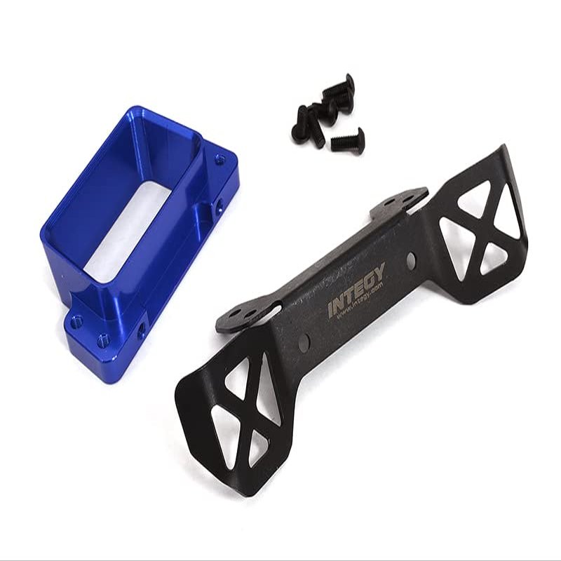 Blue Billet Machined Front Body Mount Set for Traxxas 1/8 Scale Sledge 4WD 9515