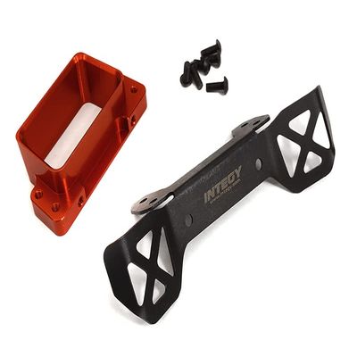 Red Billet Machined Front Body Mount Set for Traxxas 1/8 Scale Sledge 4WD 9515