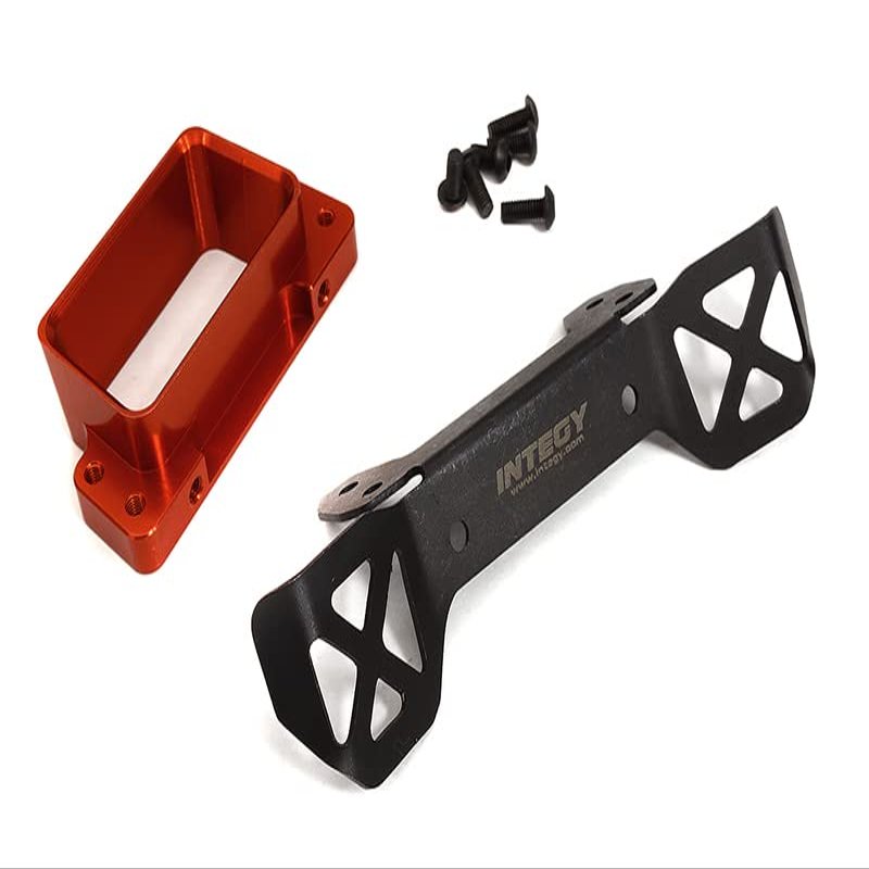 Red Billet Machined Front Body Mount Set for Traxxas 1/8 Scale Sledge 4WD 9515
