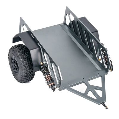 Integy Realistic 1/10 Size Utility Box Trailer for Scale Crawler Truck 329x250x140mm