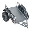 Integy Realistic 1/10 Size Utility Box Trailer for Scale Crawler Truck 329x250x140mm view 1