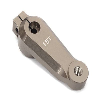 Billet Machined 15T Grey Steering Servo Arm for Axial 1/6 SCX6 251010