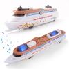 OTONOPI Cruise Ship Model Toy Ocean Liner Boat Toy with Light and Sound for Kids Toddlers Boys Girls Adults Age 3-12+ Birthday Children's Day Gift Home Decoration Collection view 1