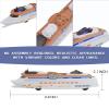 OTONOPI Cruise Ship Model Toy Ocean Liner Boat Toy with Light and Sound for Kids Toddlers Boys Girls Adults Age 3-12+ Birthday Children's Day Gift Home Decoration Collection view 3