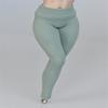 Fremego 1/6 Scale Female Clothes,Stretch Zipper Top Leggings Costume Tight Coat Pants Trousers Outfit Clothing for 12inch PH TBL JO Female Action Figure (Green Pant) view 3