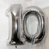 10 Number Balloons Silver 10 Balloons Number 40 Inch Number 10 Foil Mylar Balloons for 10 Birthday Party 10 Anniversary Events Decorations view 2