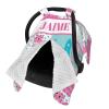Personalized Baby Car Seat Canopy for Girls, Custom Name Baby Car Seats Covers for Babies, Opening Minky Nursing Breastfeeding Stroller Cover Infant Carseat Canopies for Newborn (Cute Dragon Pink) view 2