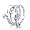 Daixiya Anti Anxiety Ring 925 Sterling Silver Chinese Dragon Adjustable Anxiety Fidget Ring With Bead Spinner Rings Dragon Jewelry Gifts for Men Women Women Teens (8) view 1
