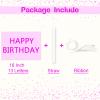 16 Inch Happy Birthday Balloon, Hot Pink Happy Birthday Balloons Banner Aluminum Foil Letters Balloons for Birthday Party Decorations Supplies view 3