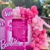 16 Inch Happy Birthday Balloon, Hot Pink Happy Birthday Balloons Banner Aluminum Foil Letters Balloons for Birthday Party Decorations Supplies view 4
