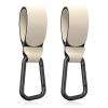 Gukeniu Baby Stroller Hooks for Hanging Bags, Universal Stroller Clips Accessories, Mommy Hook for Diaper Bag, Shopping Cart, Purse, Backpack - 2 Pack, Off White view 1