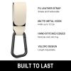 Gukeniu Baby Stroller Hooks for Hanging Bags, Universal Stroller Clips Accessories, Mommy Hook for Diaper Bag, Shopping Cart, Purse, Backpack - 2 Pack, Off White view 3