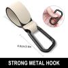 Gukeniu Baby Stroller Hooks for Hanging Bags, Universal Stroller Clips Accessories, Mommy Hook for Diaper Bag, Shopping Cart, Purse, Backpack - 2 Pack, Off White view 4