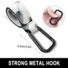 Gukeniu Baby Stroller Hooks for Hanging Bags, Universal Stroller Clips Accessories, Mommy Hook for Diaper Bag, Shopping Cart, Purse, Backpack - 2 Pack, Minimalist Feather view 4