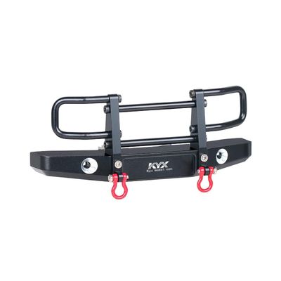 KYX Racing CNC Machined Aluminum Front Bumper Upgrades Parts Accessories for 1/18 RC Crawler Car Traxxas TRX4M Bronco