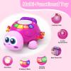 Ussybaby Musical Turtle Baby Toys 6 to 12 Month,Infant Light-up Musical Tummy Time Toy with Phone,Baby Crawling Toys for 7 8 9 12 Months Old,Easter Birthday Girl Gift for 3 4 5 Month+(Pink) view 2