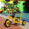Preschool Kids Tricycle, Kids Kindergarten Pedal Tricycle Toddler Bike,Carbon Steel Trike Frame Outdoor Play Equipment Big Wheel Trike for 2-6 Years Old(110cm(43.3in), Yellow) view 2