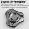 FREELOVE Metal Fidget Spinner for Adults, Stainless Steel Heavy Spinning Toys, Small Mini 4th Fox Hand Gyro, Bearing Premium Long High Spin Fidget Block, Zirconium Alloy Black view 2
