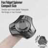 FREELOVE Metal Fidget Spinner for Adults, Stainless Steel Heavy Spinning Toys, Small Mini 4th Fox Hand Gyro, Bearing Premium Long High Spin Fidget Block, Zirconium Alloy Black view 3