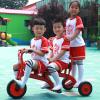 Preschool Kids Tricycle, Kids Kindergarten Pedal Tricycle Toddler Bike,Carbon Steel Trike Frame Outdoor Play Equipment Big Wheel Trike for 2-6 Years Old(120cm(47.2in), Red) view 2