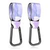 Gukeniu Baby Stroller Hooks for Hanging Bags, Universal Stroller Clips Accessories, Mommy Hook for Diaper Bag, Shopping Cart, Purse, Backpack - 2 Pack, Dream Purple view 1