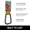 Gukeniu Baby Stroller Hooks for Hanging Bags, Universal Stroller Clips Accessories, Mommy Hook for Diaper Bag, Shopping Cart, Purse, Backpack - 2 Pack, Retro Flower view 3