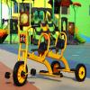 Preschool Kids Tricycle, Kids Kindergarten Pedal Tricycle Toddler Bike,Carbon Steel Trike Frame Outdoor Play Equipment Big Wheel Trike for 2-6 Years Old(120cm(47.2in), Yellow) view 2