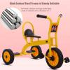 Preschool Kids Tricycle, Kids Kindergarten Pedal Tricycle Toddler Bike,Carbon Steel Trike Frame Outdoor Play Equipment Big Wheel Trike for 2-6 Years Old(120cm(47.2in), Yellow) view 3