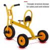 Preschool Kids Tricycle, Kids Kindergarten Pedal Tricycle Toddler Bike,Carbon Steel Trike Frame Outdoor Play Equipment Big Wheel Trike for 2-6 Years Old(120cm(47.2in), Yellow) view 4