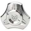 FREELOVE Metal Fidget Spinner for Adults, Stainless Steel Heavy Spinning Toys, Small Mini 4th Fox Hand Gyro, Bearing Premium Long High Spin Fidget Block, CNC Silver view 1