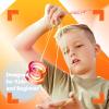 MAGICYOYO K2 Crystal Yoyo Professional Responsive Yoyo for Beginner, Double Colors Plastic Yo-Yo, Dual Trick Yo Yo with 12 Yo-yo Strings, Case Bag + Accessory Kit (Pink + Orange Gradient) view 3