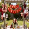 28th Birthday Party Decorations Rose Gold for Women, Birthday Banner Rose Red Number 28 Balloons Star Foil Balloons 28th Birthday Confetti Balloons for Women 28 Years Old Birthday Party(28th) view 2