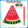 Aoriher Small Watermelon Piata with Blindfold Bat Fruit Piata Summer Decorations for Birthday Party Summer Theme Party Game Supplies, 12.6 x 13 x 3 view 2