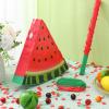 Aoriher Small Watermelon Piata with Blindfold Bat Fruit Piata Summer Decorations for Birthday Party Summer Theme Party Game Supplies, 12.6 x 13 x 3 view 4