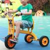 Preschool Kids Tricycle, Kids Kindergarten Pedal Tricycle Toddler Bike,Carbon Steel Trike Frame Outdoor Play Equipment Big Wheel Trike for 2-6 Years Old(87cm(34.2in), Yellow) view 2