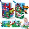 2 PCS High Contrast Crinkle Baby Books 0-6 Months Interactive Sensory Baby Toys 9-12 Month Montessori Activities Touch Feel Infant Book 0-3-6 Month Car Seat Travel Essentials Newborn Development Gift view 1