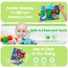 2 PCS High Contrast Crinkle Baby Books 0-6 Months Interactive Sensory Baby Toys 9-12 Month Montessori Activities Touch Feel Infant Book 0-3-6 Month Car Seat Travel Essentials Newborn Development Gift view 4