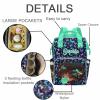 M YESCUSTOM Customized Diaper Bag with Name, Personalized Butterfly Waterproof Bag with Large Capacity for Travel Birthday Mother's Day Gift for Women New Mom view 2