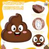 Harrycle Poop Piata Set Included Brown Funny Poop Piata Black Yellow Piatas Stick Blindfold Confetti for Adults Birthday Fiestas Poop Party Game Decorations, 13.4 x 12.6 x 3 Inch view 4