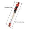 INJORA 51mm Shocks-Long Travel Threaded Double Barrel Damper for Axial AX24 SCX24 Upgrade 1/24 RC CrawlerRed view 2