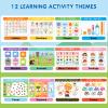 Ayyomo Spanish & English Busy Books for Toddlers, Bilingual Preschool Activity Book for 3 4 5 Year Old, Kids Easter Basket Stuffers, Interactive Educational Learning Activities Birthday Gifts view 3