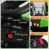 SEHOMY Kids Ride on Tractor with Trailer and 25W Dual Motors, 12V Battery Powered Electric Kids Car Vehicle Toys with Remote, 3-Gear-Shift, Music, LED Lights,USB, Power Wheels for Boys Green view 4