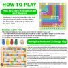 YGC LAOMI 12x12 Multiplication Chart Press Bubble Sensory Toy, Math Fidget Chart for Kids, Times Tables Learning Game, Stress Relief Classroom Homeschool Manipulatives view 3