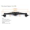 RZXYLRC Aluminum Alloy Rear Portal Axle for Capra 1.9 UTB AXI03004 1/10 RC Crawler Car Upgrades (Black) view 2
