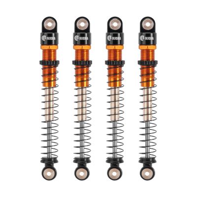 INJORA 51mm Shocks-Long Travel Threaded Double Barrel Damper for Axial AX24 SCX24 Upgrade 1/24 RC CrawlerGold